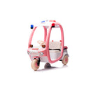12V Electric 3-Wheeled Children's Police Box Car 2-Seater Remote Control Pink Magic Cars 1