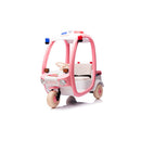 12V Electric 3-Wheeled Children's Police Box Car 2-Seater Remote Control Pink Magic Cars Variant 0