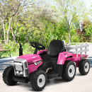 12V Electric Ride-On Tractor with Trailer, Battery Powered, Remote Control Magic Cars 13