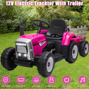 12V Electric Ride-On Tractor with Trailer, Battery Powered, Remote Control Magic Cars Variant 0