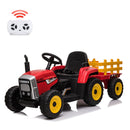 12v-electric-tractor-with-trailer-ride-on-car-for-kids-25w-35w-control-included-33721380929767