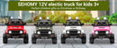 12V Electric 2-Seater Kids Ride-On Jeep Truck with Remote Control Magic Cars 13