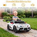 12V Ride-On Car with Parental Remote Control and Dual Safety Harness, White Magic Cars 5