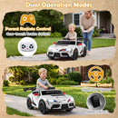 12V Ride-On Car with Parental Remote Control and Dual Safety Harness, White Magic Cars 6