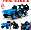 12V Electric 3-in-1 Kids Ride-On Vehicle Set with Excavator, Tractor, and Detachable Trailer Magic Cars 2