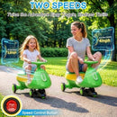 12V Pedal-Powered Wiggle Car Toy for Kids in Green and Yellow Magic Cars 4