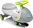 12V Rechargeable Wiggle Car Ride-On Toy with Pedal in Grey and White Magic Cars Variant 0