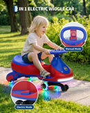 12V Electric Wiggle Car for Toddlers - 2-in-1 Swing and Pedal Ride-On with Flashing Wheels Magic Cars 6