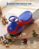 12V Electric Wiggle Car for Toddlers - 2-in-1 Swing and Pedal Ride-On with Flashing Wheels Magic Cars 4