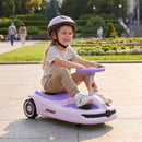 Purple 12V Electric Wiggle Car with Pedal and Dual Speed for Children Aged 3-5 Years Magic Cars Variant 0