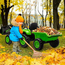 12V Remote Control 3-in-1 Ride-On Excavator Tractor Trailer Dozer Toy with Bucket Magic Cars 6