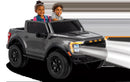 12V Ford F-150 Raptor Battery-Powered Ride-On Toy for Kids 3+ in Carbonized Grey Magic Cars 1