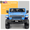 12V Battery Powered Gladiator Rubicon 2-Seater Ride-On Toy Blue Magic Cars 8