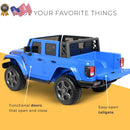 12V Battery Powered Gladiator Rubicon 2-Seater Ride-On Toy Blue Magic Cars 9