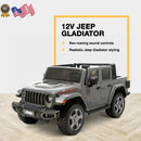 12V Battery-Powered Gladiator Rubicon 2-Seater Ride-On Vehicle for Kids Ages 3-8 Gray Magic Cars 2