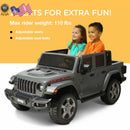 12V Battery-Powered Gladiator Rubicon 2-Seater Ride-On Vehicle for Kids Ages 3-8 Gray Magic Cars 4