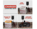 12V Gray and Orange Electric Ride-On with Battery, Charger, and Easy Power Wheels Magic Cars 3
