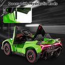 12V Green 4WD Kids Ride-On Sports Car Battery Powered with Power Adapter Magic Cars 4