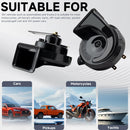 12V High Low Tone Super Loud Car Horn Kit with Relay Harness Waterproof Magic Cars 1