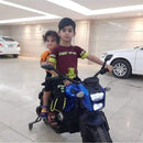 12V Kids Ride-On Motorcycle Toy with Training Wheels 1.8-3.2mph for Ages 3-6 Blue Magic Cars 6