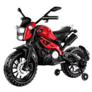 12V Red Ride-On Motorcycle with Training Wheels for Kids Ages 3-6, Speed 1.8-3.2 mph Magic Cars 11