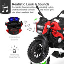 12V Red Ride-On Motorcycle with Training Wheels for Kids Ages 3-6, Speed 1.8-3.2 mph Magic Cars 3