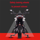 12V Red Ride-On Motorcycle with Training Wheels for Kids Ages 3-6, Speed 1.8-3.2 mph Magic Cars 6