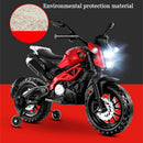 12V Red Ride-On Motorcycle with Training Wheels for Kids Ages 3-6, Speed 1.8-3.2 mph Magic Cars 8