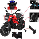 12V Red Ride-On Motorcycle with Training Wheels for Kids Ages 3-6, Speed 1.8-3.2 mph Magic Cars 9