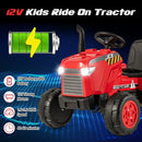 12V Red Toddler Ride-On Tractor Toy with Trailer and Remote Control Magic Cars 6