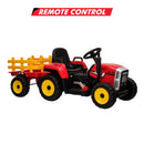 12V Electric Ride-On Tractor with Trailer and Remote Control for Kids Magic Cars 15