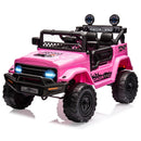 12V Kids 2-Seater Electric Ride-On Truck with LED Lights Pink Magic Cars 10