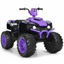 12V Kids 4-Wheeler ATV Ride-On Car with LED Lights and Music Purple Magic Cars 1