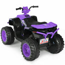 12V Kids 4-Wheeler ATV Ride-On Car with LED Lights and Music Purple Magic Cars 2