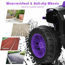12V Kids 4-Wheeler ATV Ride-On Car with LED Lights and Music Purple Magic Cars 7