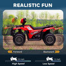 12V Battery Operated Kids 4-Wheeler ATV for Ages 3-5 Red Magic Cars 5