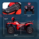 12V Battery-Powered Red Kids 4-Wheeler ATV for Ages 3-5 Magic Cars 1