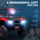 12V Battery-Powered Red Kids 4-Wheeler ATV for Ages 3-5 Magic Cars 9
