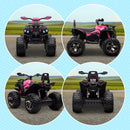 12V Kids Pink ATV Quad Toy Car with Music and Headlights Magic Cars 10