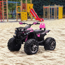 12V Kids Pink ATV Quad Toy Car with Music and Headlights Magic Cars 8