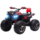 12V Kids Red ATV Quad Car Toy with Music and Headlights Magic Cars 3