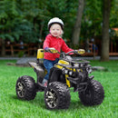 12V Kids Yellow ATV Quad Toy Car with Music and Headlights Magic Cars Variant 0