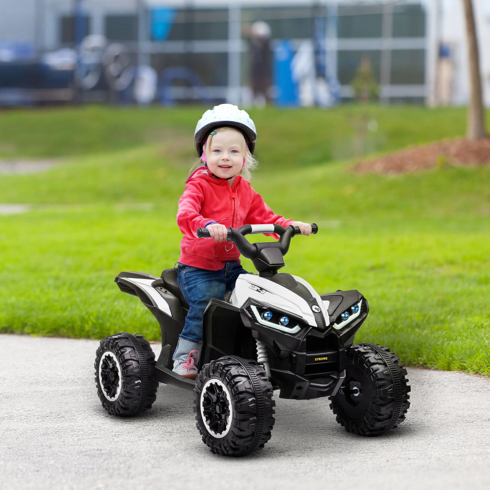 12V Kids ATV Quad Car w/Forward & Backward Function,Four Wheeler for Kids