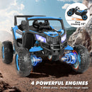 12V Blue Kids Electric Off-Road Ride-On UTV Vehicle with Music, LED Lights, and Remote Control Magic Cars 3