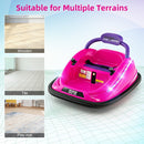 12V Electric Kids Bumper Car Ride-On Toy with 360 Spin and Remote Control Pink Toddler Vehicle Magic Cars 7