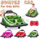 12V Kids Bumper Car with Twin Motors, 360° Rotation, LED Lights, and Parent Remote Control Magic Cars 16