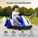 12V Kids Bumper Car with Large Wheels, 2.2 MPH Max Speed, Toddler Ride-On Car with Remote Control Magic Cars 2