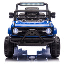 12V Kids 6-Wheel Electric Ride-On Jeep Truck with Remote, LED Lights, and Bluetooth - Blue Magic Cars 11
