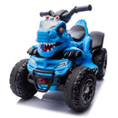 12V Electric Blue Dinosaur Ride-On ATV for Kids with Bluetooth Music and Front Light Magic Cars 14