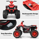 12V Kids Electric 4-Wheeler ATV Ride-On Quad with 2 Speeds and LED Lights Red Magic Cars 10